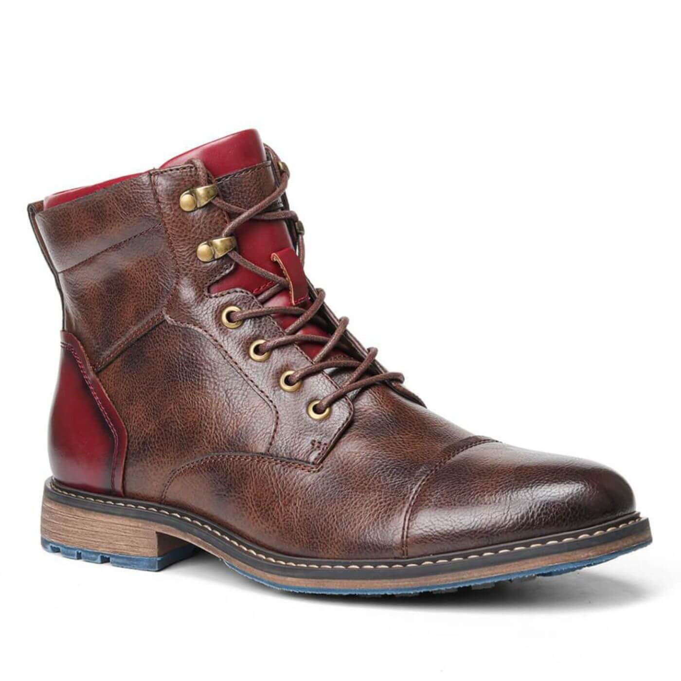 Botas hombre de cuero con cordones botines formales cómodos