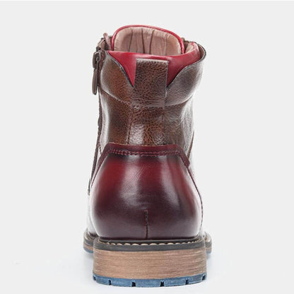 Botas hombre de cuero con cordones botines formales cómodos