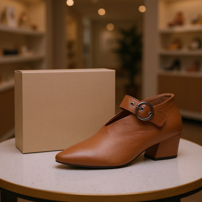 Zapatos ortopédicos mujer con correa punta fina estilo casual cómodo - Mavetta