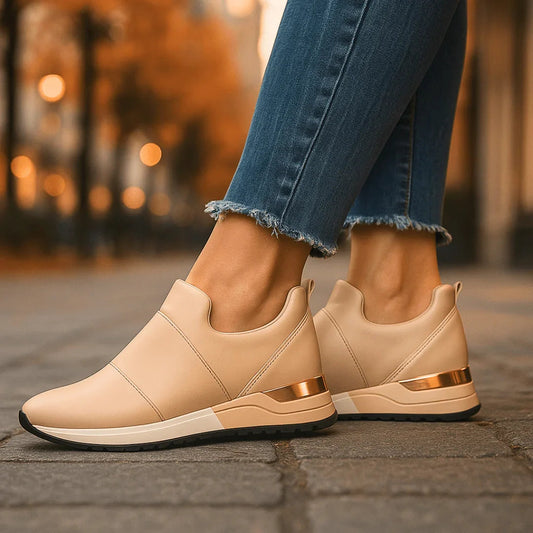 Zapatillas Mujer Deportivas Sin Cordones Suela Goma Forro Algodón - Mavetta