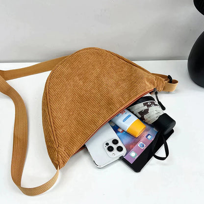 Bolso cruzado Mujer de Pana Ajuste Elegante