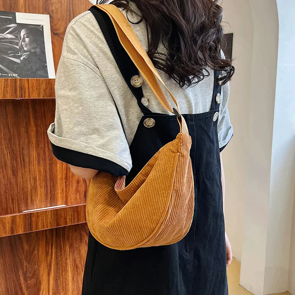 Bolso cruzado Mujer de Pana Ajuste Elegante