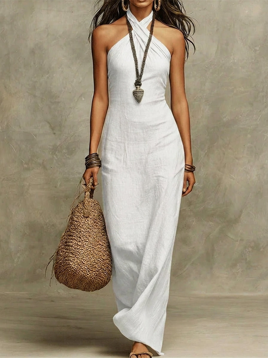 Vestido largo mujer ligero y elegante