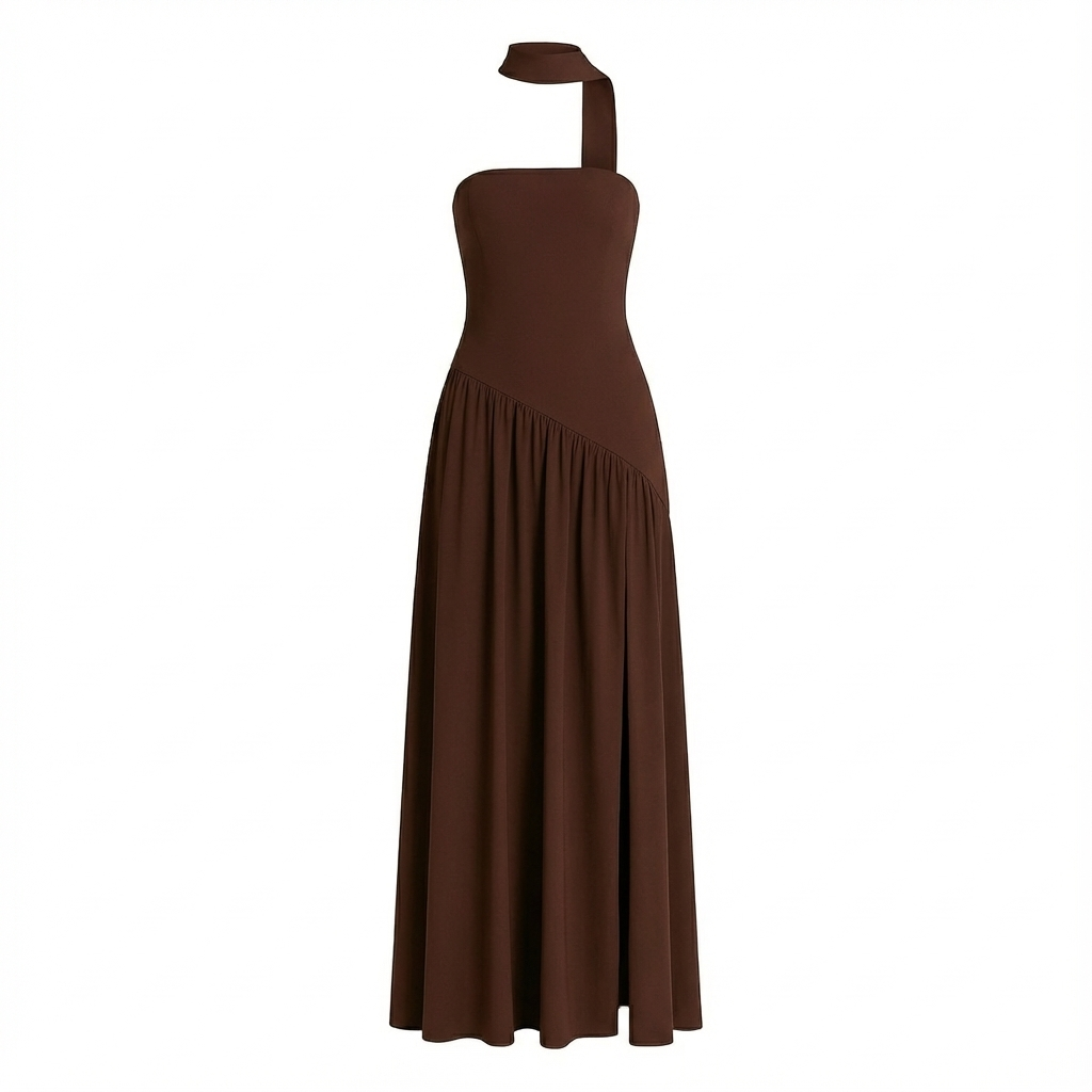 Vestido Maxi Mujer sin Tirantes Ajuste Suelto