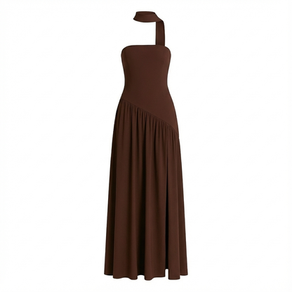 Vestido Maxi Mujer sin Tirantes Ajuste Suelto