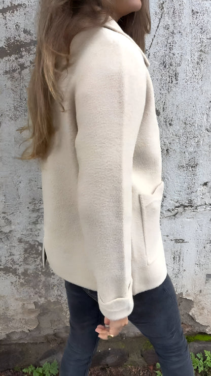 Chaqueta Mujer Clasica con Cremallera y Bolsillos