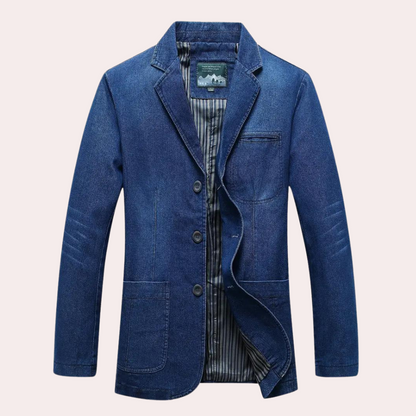 Blazer Hombre Vaquero Slim Fit Ajustado