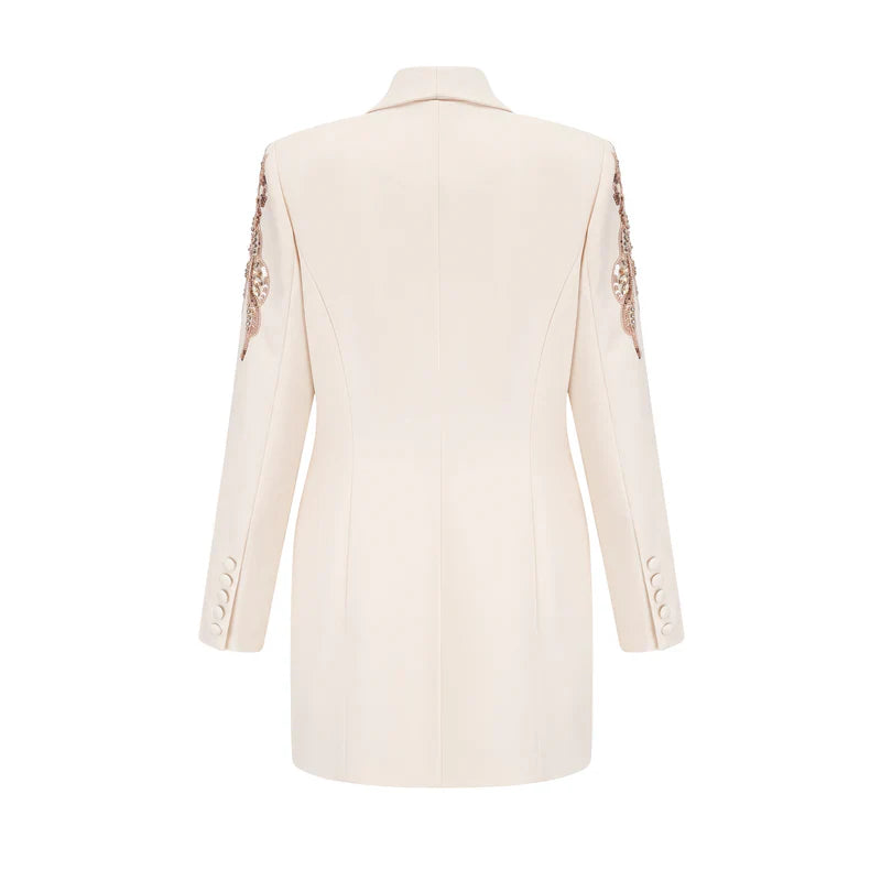 Vestido Blazer Mujer con Lentejuelas Adornado