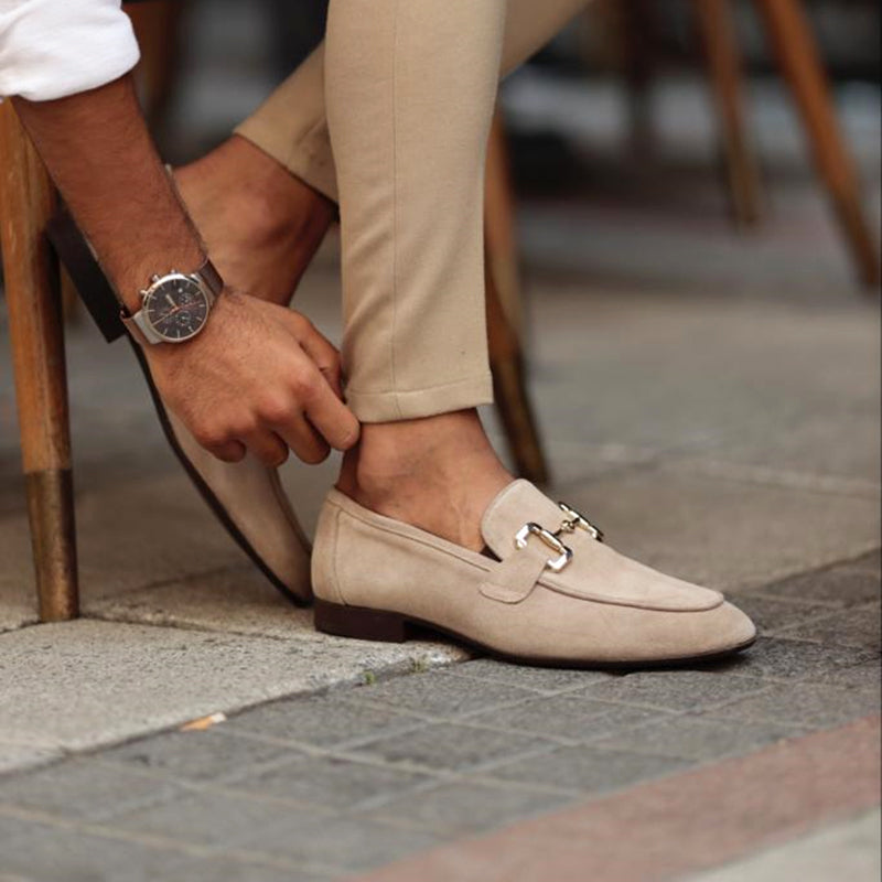 Mocasines Hombre con Hebilla Metálica Clásicos