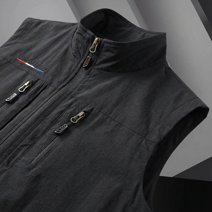 Chaleco Hombre Casual con Cremallera Ajuste Regular