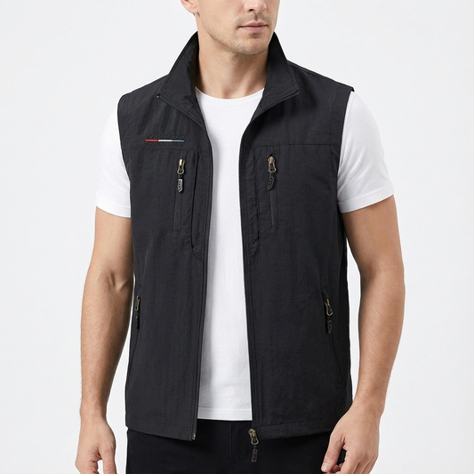 Chaleco Hombre Casual con Cremallera Ajuste Regular - Mavetta