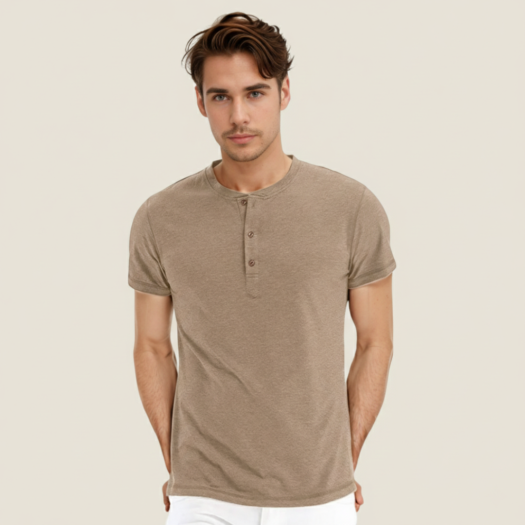 Camiseta Hombre Algodón Manga Corta Cuello Redondo - Mavetta