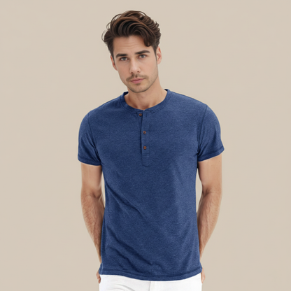 Camiseta Hombre Algodón Manga Corta Cuello Redondo