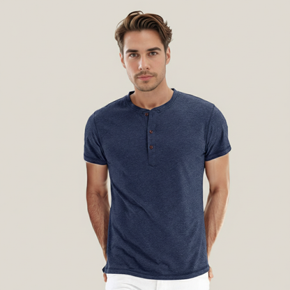 Camiseta Hombre Algodón Manga Corta Cuello Redondo