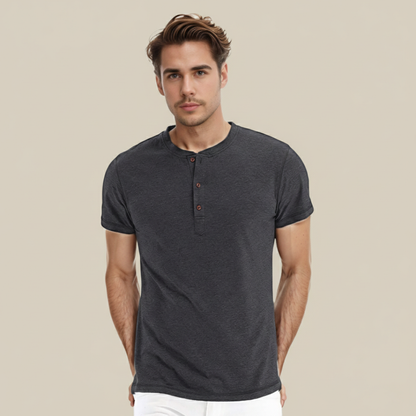 Camiseta Hombre Algodón Manga Corta Cuello Redondo