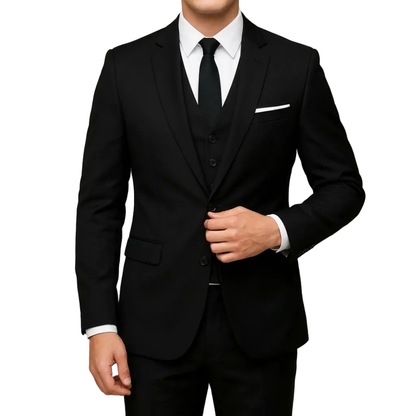 Traje Hombre Tres Piezas Solapa de Muesca Chaleco