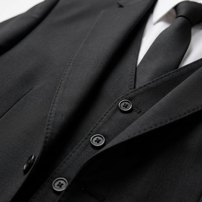 Traje Hombre Tres Piezas Solapa de Muesca Chaleco