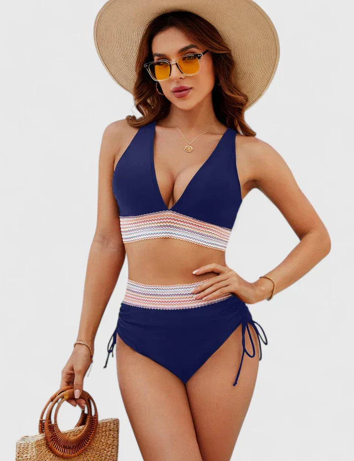 Bañador Mujer con Diseño Cruzado y Alta Elasticidad