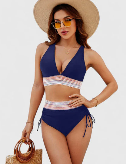 Bañador Mujer con Diseño Cruzado y Alta Elasticidad