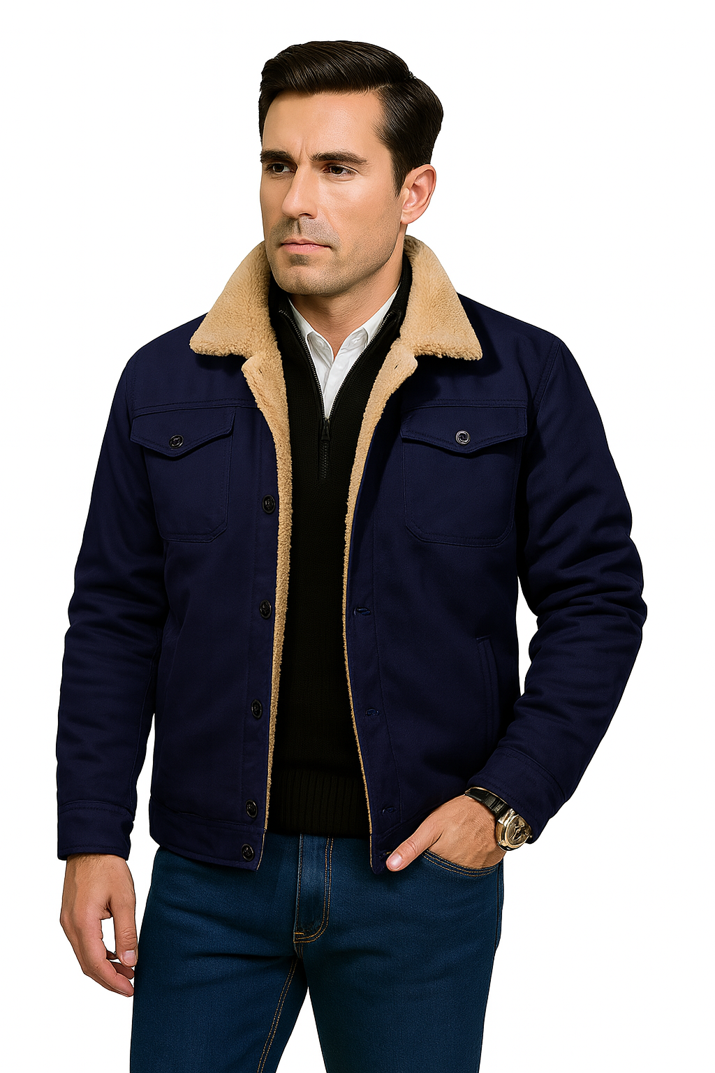 Chaqueta Bomber Hombre Diseño Casual