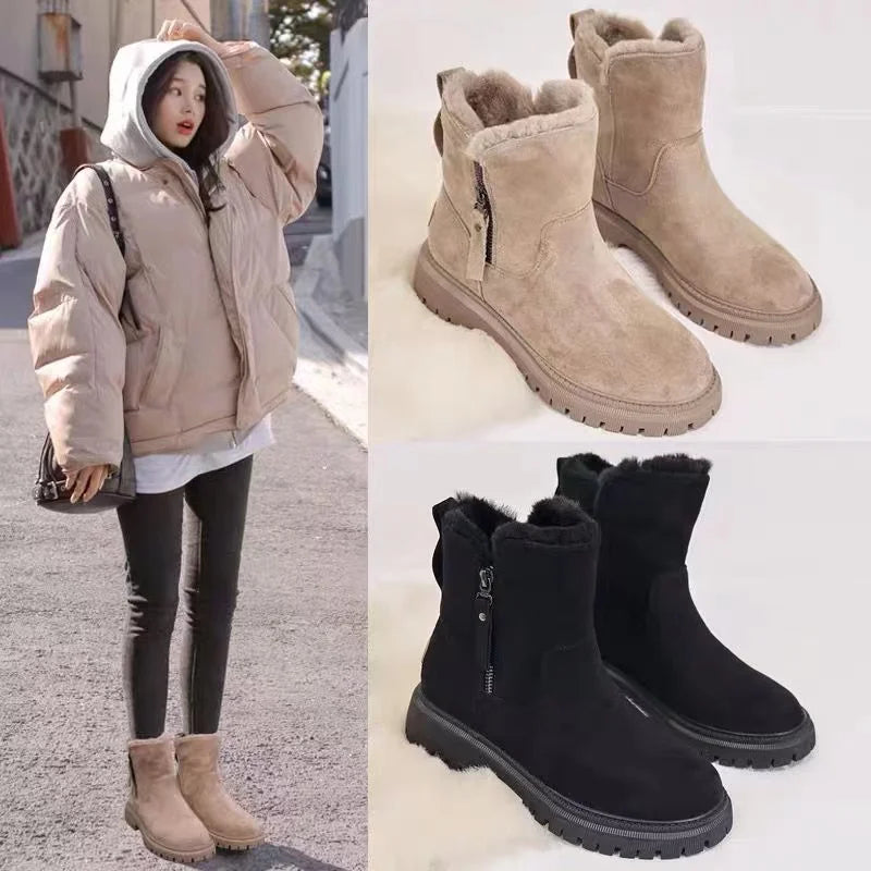 Botas invierno mujer con forro de pelo sintético y suela - Mavetta