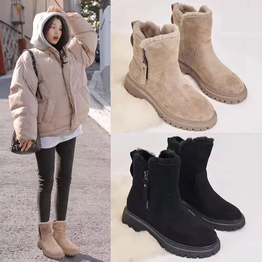 Botas invierno mujer con forro de pelo sintético y suela - Mavetta