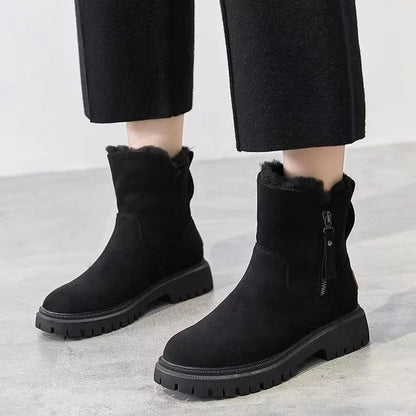 Botas invierno mujer con forro de pelo sintético y suela