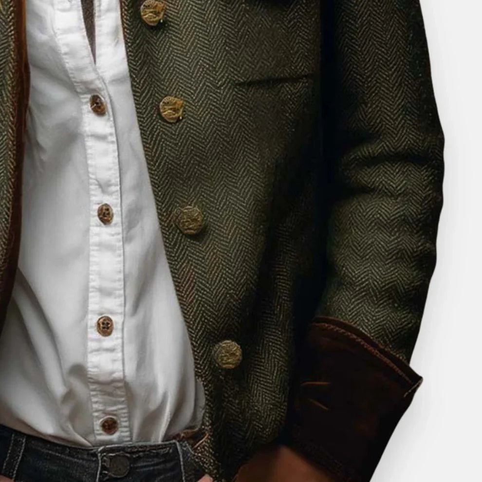 Chaqueta Mujer Elegante con Detalles de Terciopelo