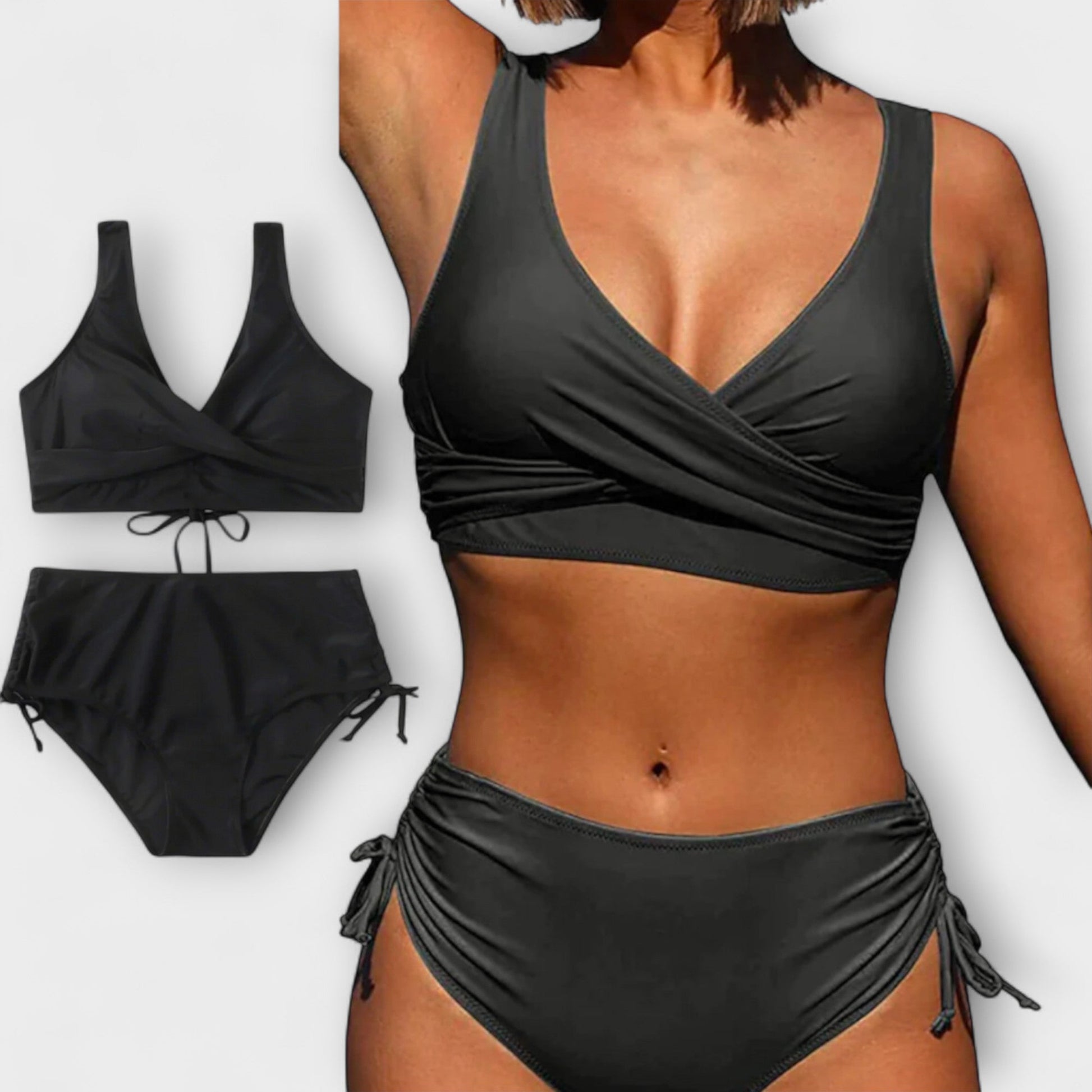 Bikini Mujer de Dos Piezas Diseño Cruzado Ajuste Confortable - Mavetta