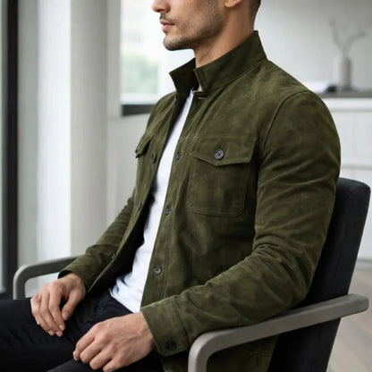 Chaqueta Hombre Inspiración Militar Corte Ajustado