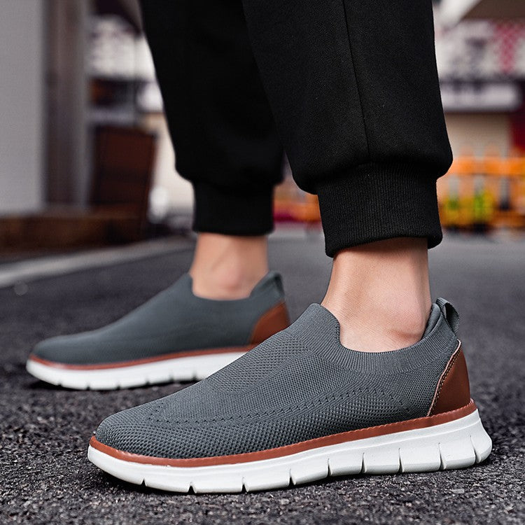 Zapatillas Hombre Casual Malla Fly Knit Slip-On Suela EVA