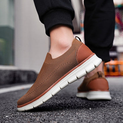 Zapatillas Hombre Casual Malla Fly Knit Slip-On Suela EVA