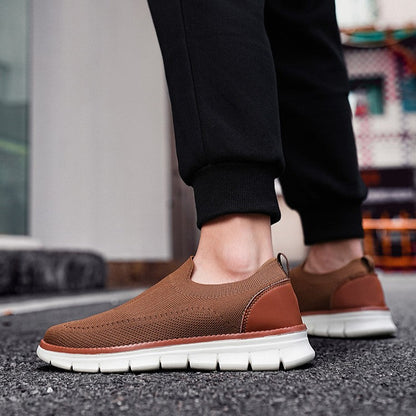 Zapatillas Hombre Casual Malla Fly Knit Slip-On Suela EVA