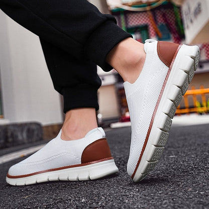 Zapatillas Hombre Casual Malla Fly Knit Slip-On Suela EVA