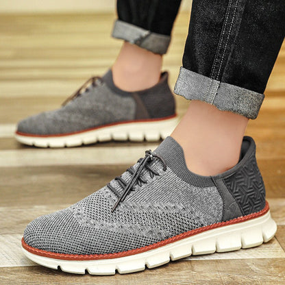 Zapatos Brogue Hombre de Malla Suela Goma Flexible Cordones - Mavetta