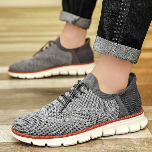 Zapatos Brogue Hombre de Malla Suela Goma Flexible Cordones - Mavetta