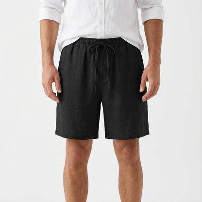 Bermudas Hombre Algodón Cintura Con Cordón Corte Relajado - Mavetta