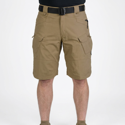 Bermudas Cargo Hombre Algodón Múltiples Bolsillos Cintura Elástica