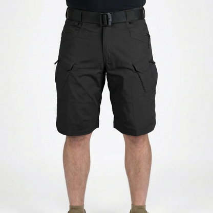 Bermudas Cargo Hombre Algodón Múltiples Bolsillos Cintura Elástica