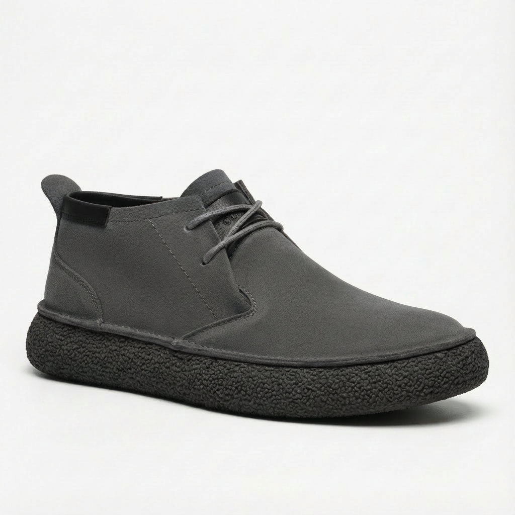 Botines Chukka Hombre Piel Cordones Suela Texturizada Casual