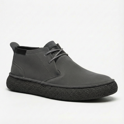 Botines Chukka Hombre Piel Cordones Suela Texturizada Casual
