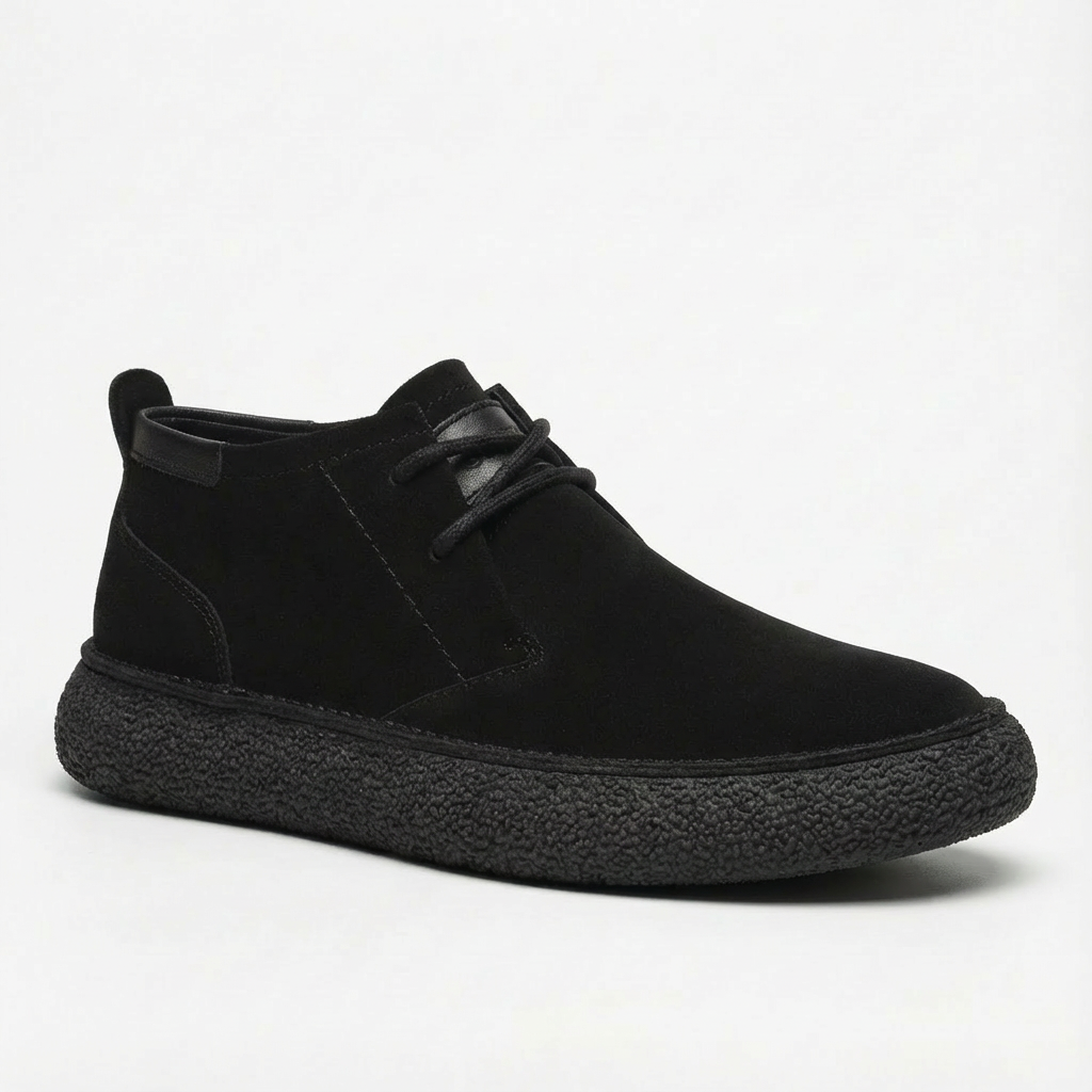 Botines Chukka Hombre Piel Cordones Suela Texturizada Casual