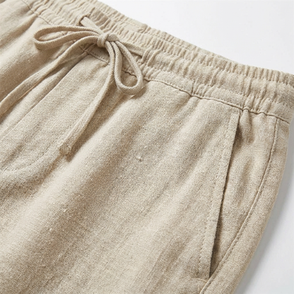 Pantalón Hombre Algodón Cintura con Cordón Pernera Recta Casual