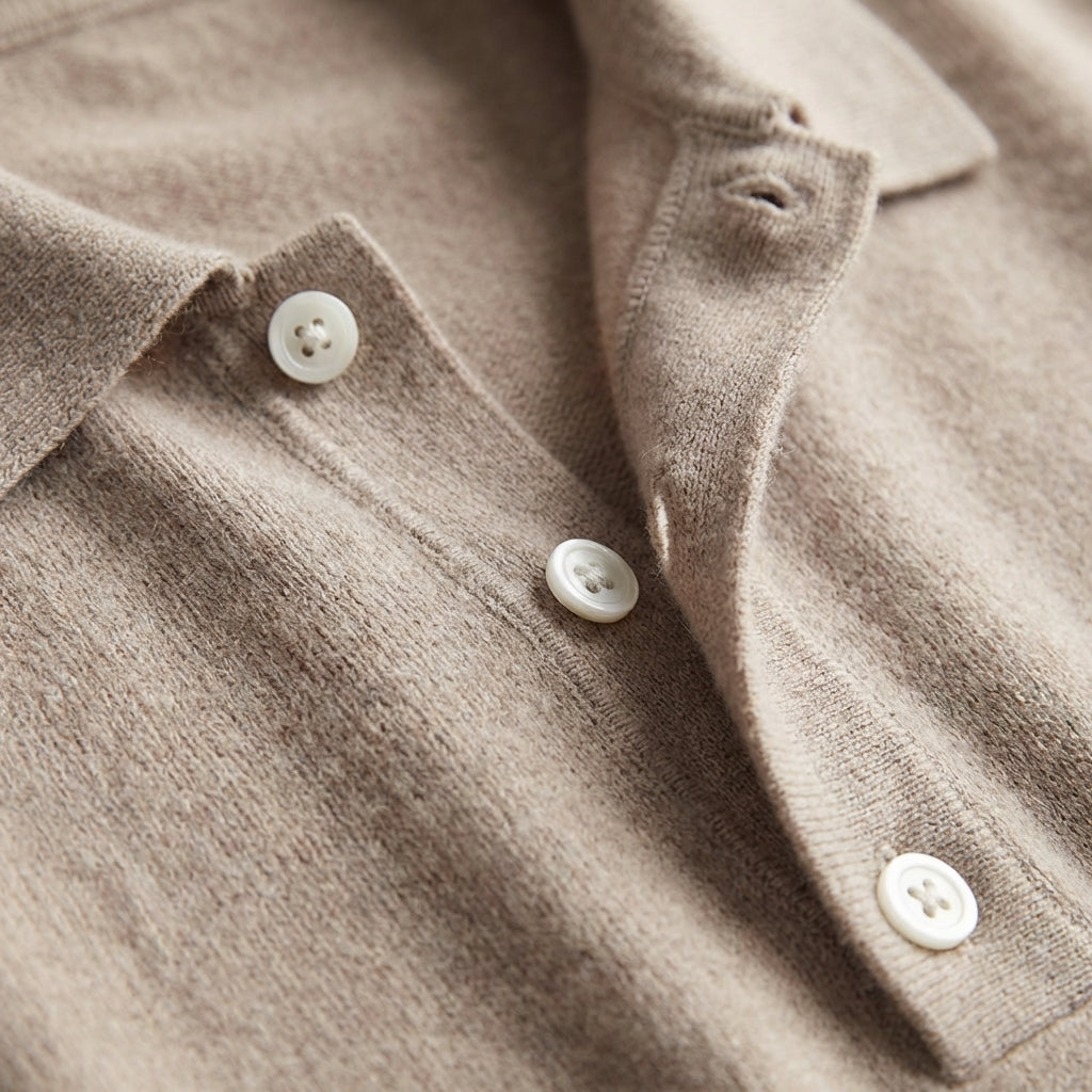 Polo Hombre Algodón Cuello Clásico Puños Acanalados Casual