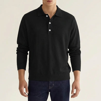 Polo Hombre Algodón Cuello Clásico Puños Acanalados Casual