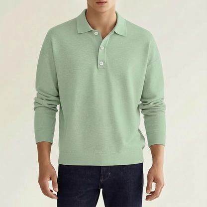 Polo Hombre Algodón Cuello Clásico Puños Acanalados Casual