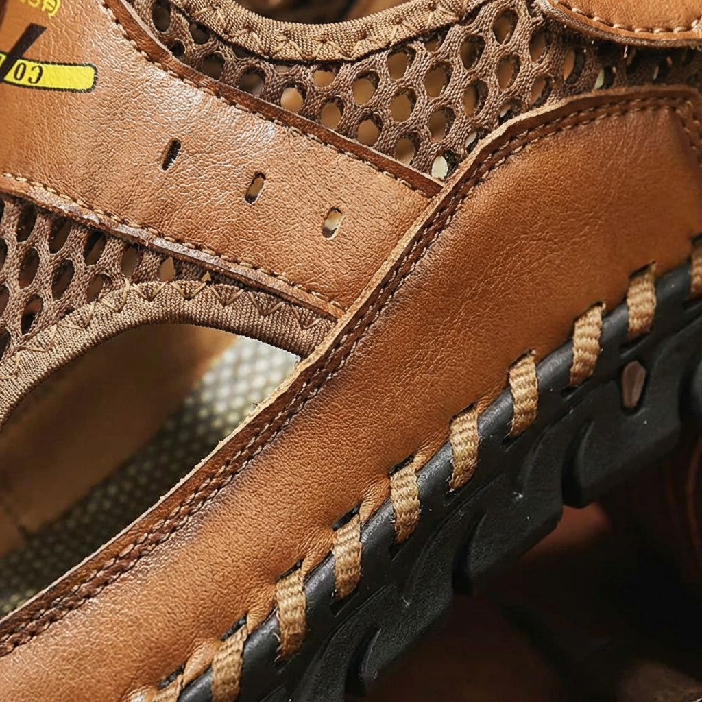 Sandalias Cerradas Hombre Diseño Calado Puntera Reforzada Outdoor