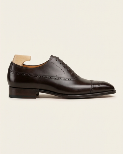Zapatos Hombre Brogue de Cuero Elegantes - Mavetta
