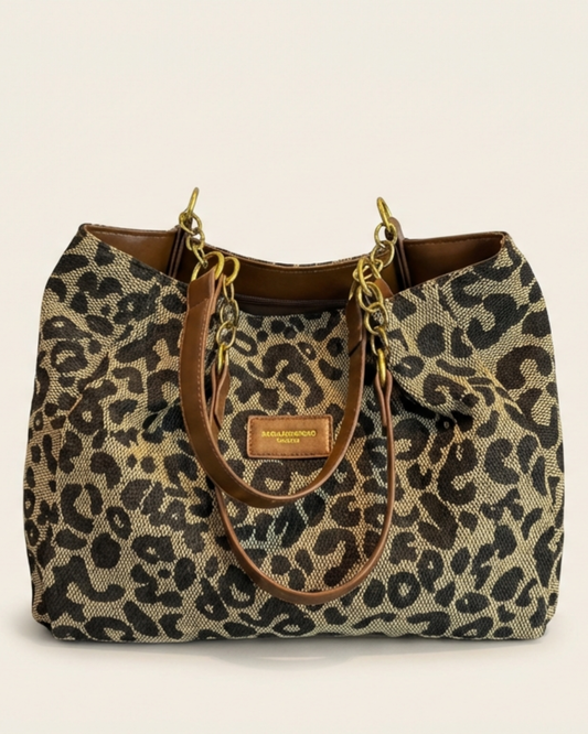 Bolso Mujer de Material Estampado Animal Ajuste Elegante - Mavetta