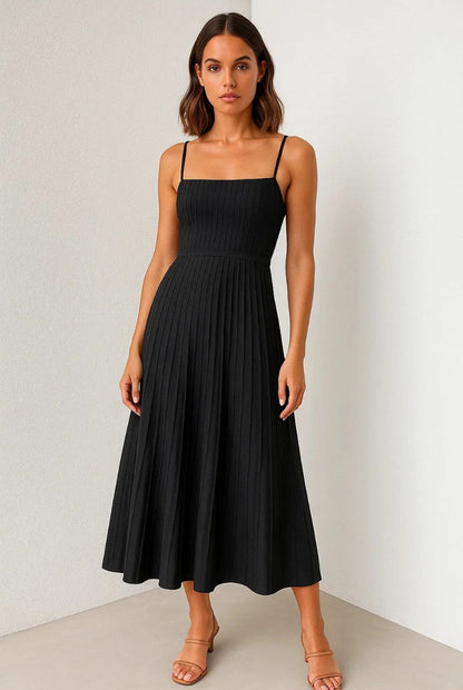 Vestido Midi Mujer Largo Ajuste Marina